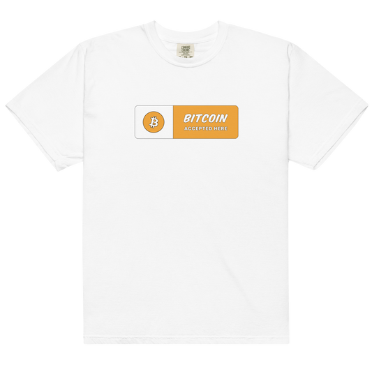Bitcoin Accepted Here tshirt