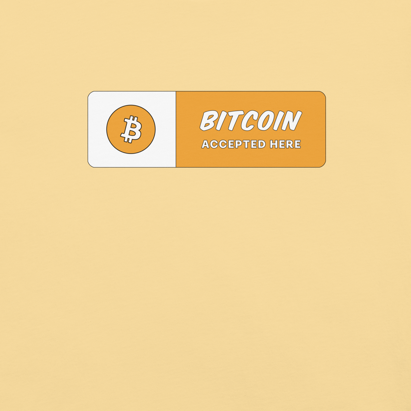 Bitcoin Accepted Here tshirt